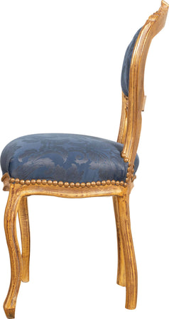 Biscottini-Sedia-poltroncina-stile-francese-Luigi-XVI-in-legno-massello-di-faggio-finitura-oro-antico-e-blu
