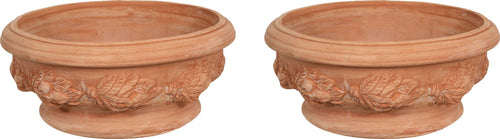 Biscottini-Set-2-Cesta-Cestina-Vaso-in-Terracotta-100%-Made-in-Italy-interamente-Lavorata-a-Mano-Vaso-Fiori-L40XPR40XH19-CM