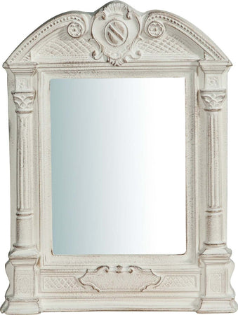 Biscottini-Specchiera-da-parete-in-legno-finitura-bianco-anticato-L23xPR3,5xH43-cm-Made-in-Italy