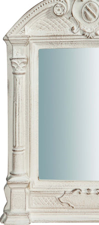 Biscottini-Specchiera-da-parete-in-legno-finitura-bianco-anticato-L23xPR3,5xH43-cm-Made-in-Italy