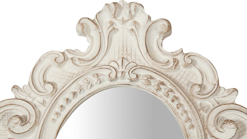Biscottini-Specchiera-da-parete-in-legno-finitura-bianco-anticato-L32xPR3,5xH38-cm-Made-in-Italy