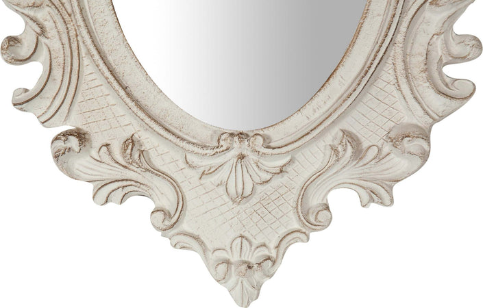 Biscottini-Specchiera-da-parete-in-legno-finitura-bianco-anticato-L32xPR3,5xH38-cm-Made-in-Italy