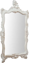 Biscottini-Specchiera-da-parete-in-legno-finitura-bianco-anticato-L66xPR7xH118-cm-Made-in-Italy