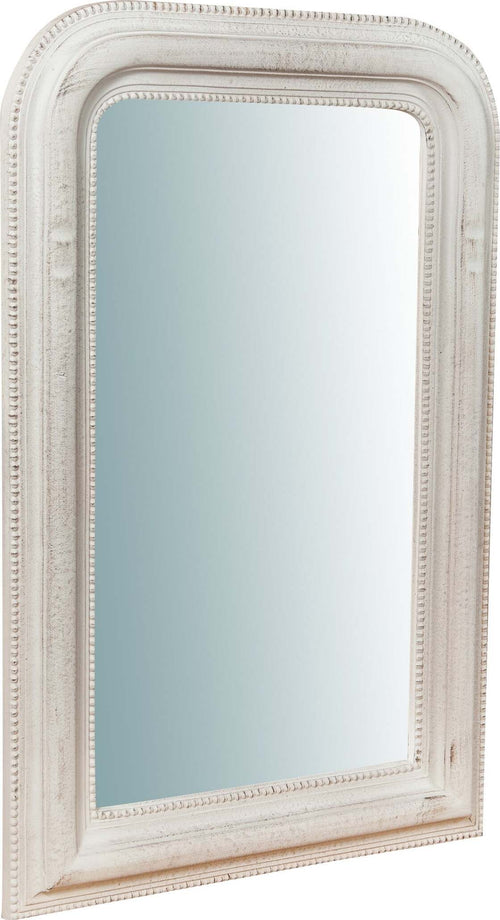 Biscottini-Specchiera-da-parete-in-legno-finitura-bianco-anticato-Made-in-Italy