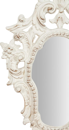 Biscottini-Specchiera-da-parete-in-legno-finitura-bianco-anticato-Made-in-Italy