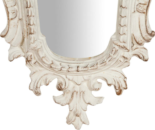 Biscottini-Specchiera-da-parete-in-legno-finitura-bianco-anticato-Made-in-Italy