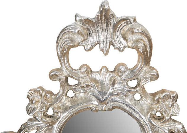 Biscottini-SPECCHIERA-DA-PARETE-IN-LEGNO-FINITURA-FOGLIA-ARGENTO-ANTICATO-L42xPR4xH62cm-Made-in-Italy
