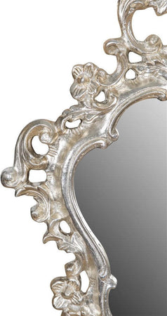 Biscottini-SPECCHIERA-DA-PARETE-IN-LEGNO-FINITURA-FOGLIA-ARGENTO-ANTICATO-L42xPR4xH62cm-Made-in-Italy