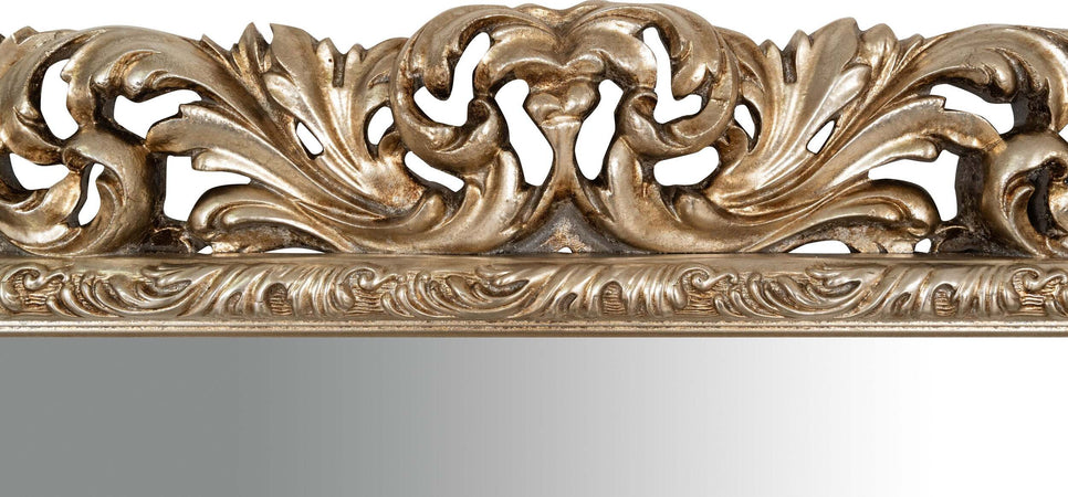 Biscottini-SPECCHIERA-DA-PARETE-IN-LEGNO-FINITURA-FOGLIA-ARGENTO-ANTICATO-MADE-IN-ITALY
