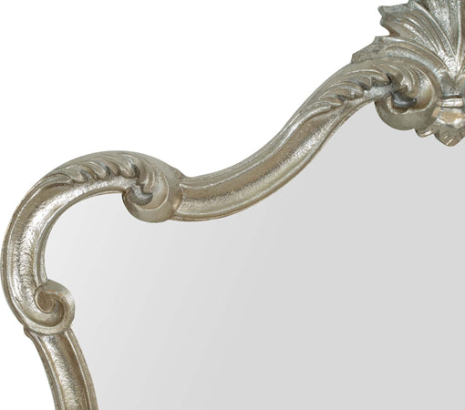 Biscottini-Specchiera-da-parete-in-legno-finitura-foglia-argento-anticato-Made-in-Italy