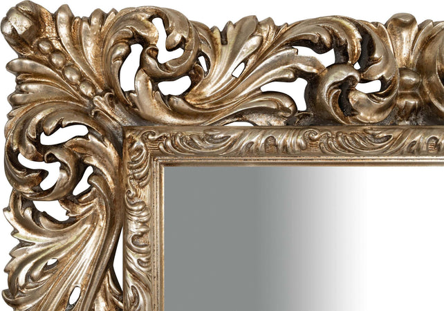 Biscottini-SPECCHIERA-DA-PARETE-IN-LEGNO-FINITURA-FOGLIA-ARGENTO-ANTICATO-MADE-IN-ITALY