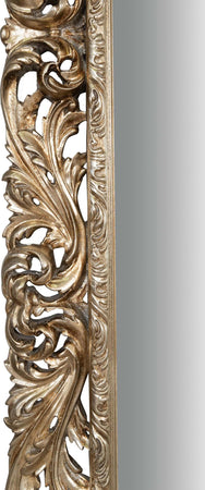 Biscottini-SPECCHIERA-DA-PARETE-IN-LEGNO-FINITURA-FOGLIA-ARGENTO-ANTICATO-MADE-IN-ITALY