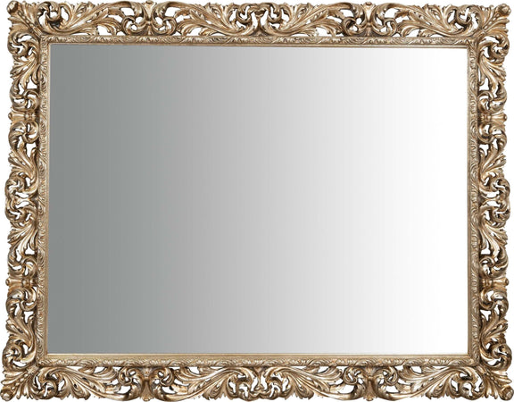 Biscottini-SPECCHIERA-DA-PARETE-IN-LEGNO-FINITURA-FOGLIA-ARGENTO-ANTICATO-MADE-IN-ITALY