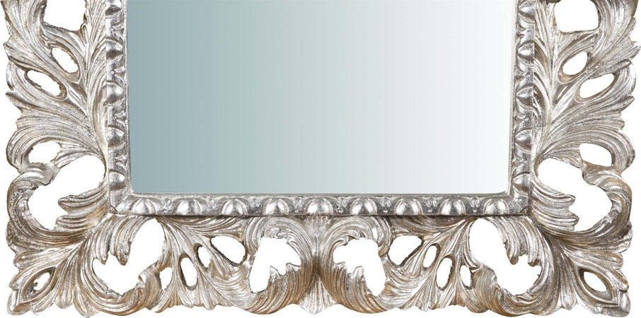 Biscottini-SPECCHIERA-DA-PARETE-IN-LEGNO-FINITURA-FOGLIA-ARGENTO-L82XPR6XH101-cm-Made-in-Italy