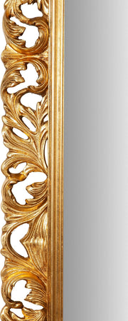 Biscottini-SPECCHIERA-DA-PARETE-IN-LEGNO-FINITURA-FOGLIA-FOGLIA-ORO-ANTICATO-MADE-IN-ITALY