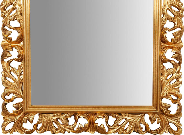 Biscottini-SPECCHIERA-DA-PARETE-IN-LEGNO-FINITURA-FOGLIA-FOGLIA-ORO-ANTICATO-MADE-IN-ITALY
