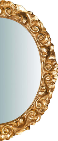 Biscottini-Specchiera-da-parete-in-legno-finitura-foglia-oro-anticato-L25xPR2,5xH31-cm-Made-in-Italy