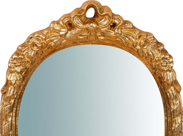 Biscottini-Specchiera-da-parete-in-legno-finitura-foglia-oro-anticato-L28xPR5xH69-cm-Made-in-Italy