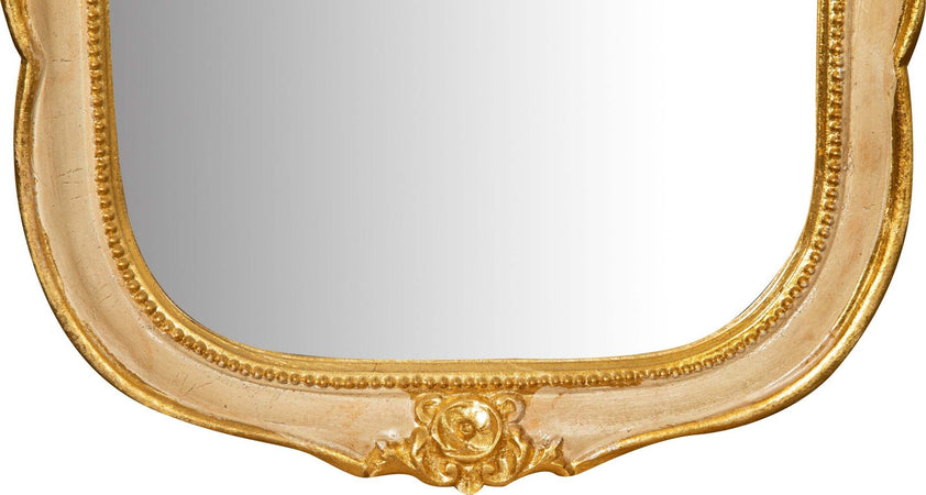 Biscottini-SPECCHIERA-DA-PARETE-IN-LEGNO-FINITURA-FOGLIA-ORO-E-AVORIO-MADE-IN-ITALY