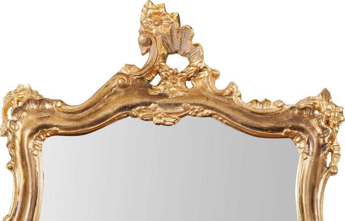 Biscottini-Specchiera-da-parete-in-legno-finitura-foglia-oro-ossidato-anticato-L68XPR7,5XH122-cm-Made-in-Italy