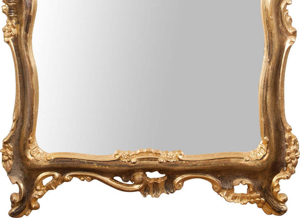 Biscottini-Specchiera-da-parete-in-legno-finitura-foglia-oro-ossidato-anticato-L68XPR7,5XH122-cm-Made-in-Italy