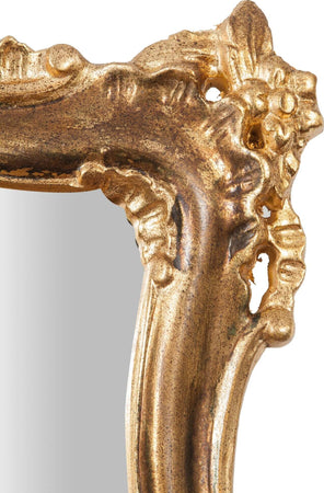 Biscottini-Specchiera-da-parete-in-legno-finitura-foglia-oro-ossidato-anticato-L68XPR7,5XH122-cm-Made-in-Italy