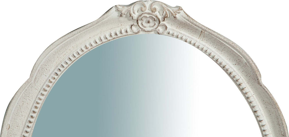 Biscottini-Specchiera-da-parete-verticale/orizzontale-in-legno-finitura-bianca-anticata-L37xPR3,5xH51-cm-Made-in-Italy