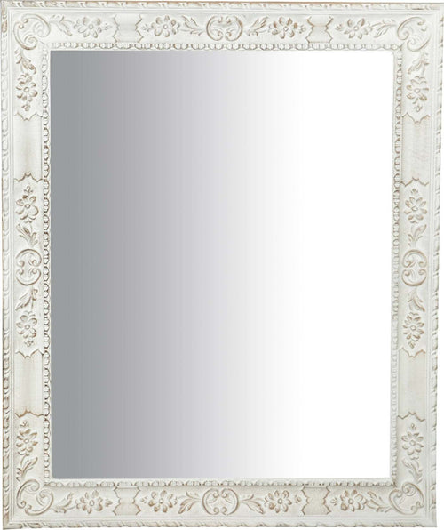 Biscottini-SPECCHIERA-DA-PARETE-VERTICALE/ORIZZONTALE-IN-LEGNO-FINITURA-BIANCO-ANTICATO-RETTANGOLARE-MADE-IN-ITALY