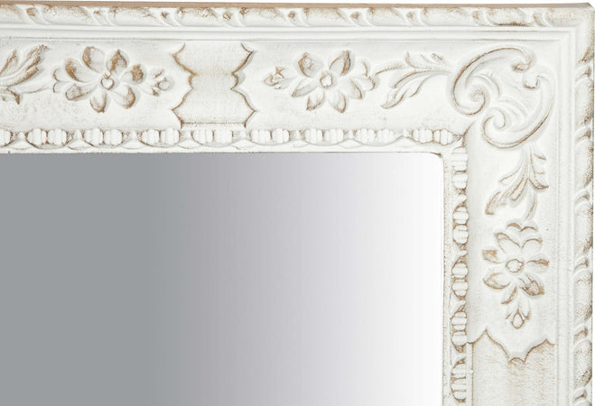 Biscottini-SPECCHIERA-DA-PARETE-VERTICALE/ORIZZONTALE-IN-LEGNO-FINITURA-BIANCO-ANTICATO-RETTANGOLARE-MADE-IN-ITALY