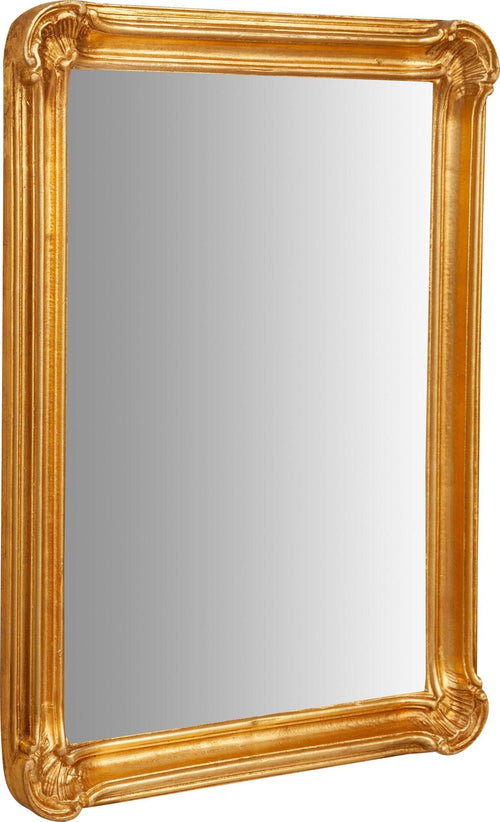 Biscottini-Specchiera-da-parete-verticale/orizzontale-in-legno-finitura-foglia-oro-anticato-Made-in-Italy