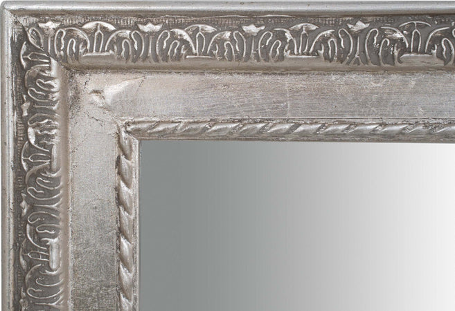 Biscottini-Specchio-Specchiera-da-parete-e-appendere-verticale/orizzontale-L35xPR4xH82-cm-finitura-foglia-argento-anticato.