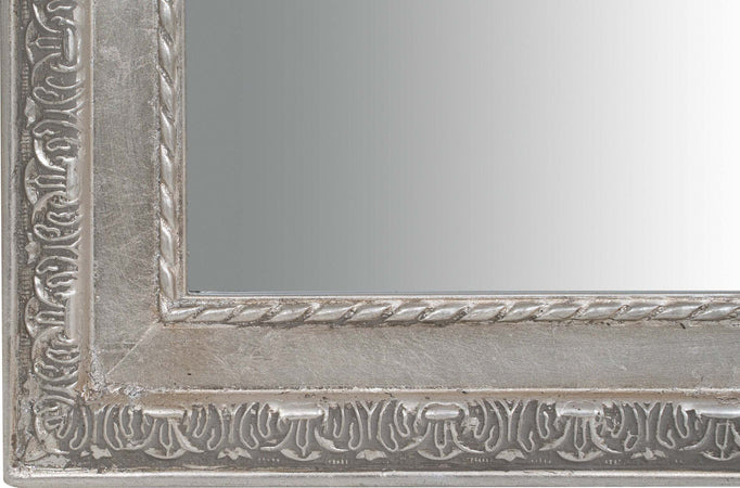 Biscottini-Specchio-Specchiera-da-parete-e-appendere-verticale/orizzontale-L35xPR4xH82-cm-finitura-foglia-argento-anticato.
