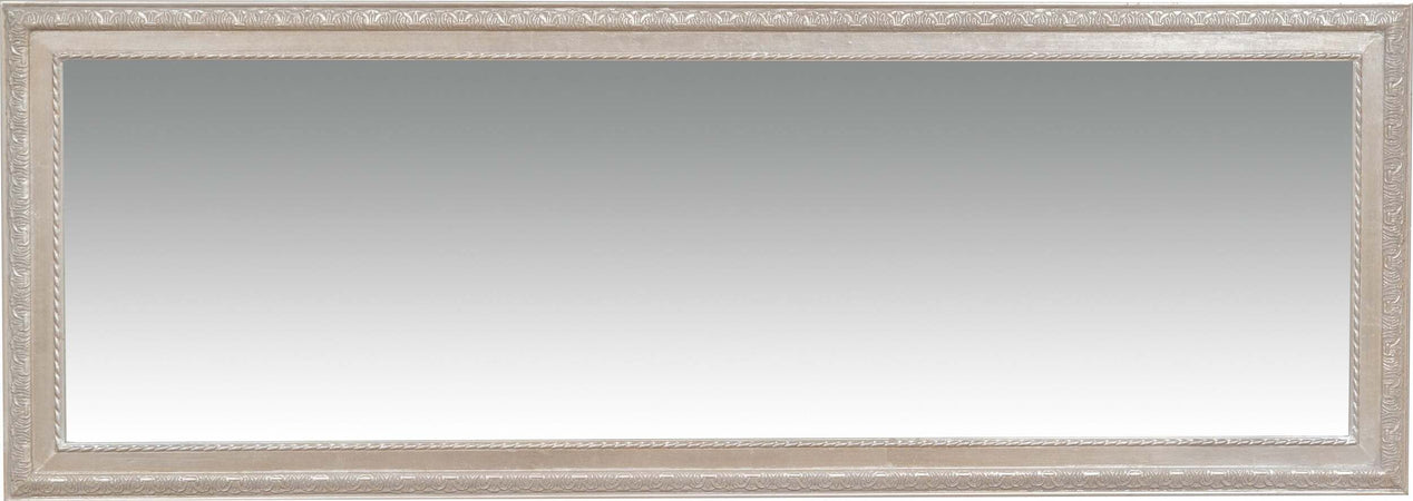 Biscottini-Specchio-Specchiera-da-parete-e-appendere-verticale/orizzontale-L50xPR4xH140-cm-finitura-foglia-argento-anticato