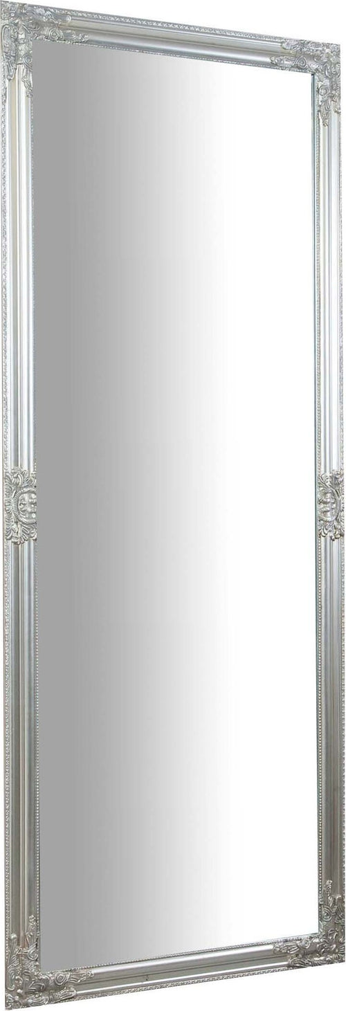 Biscottini-Specchio-Specchiera-da-parete-e-appendere-verticale/orizzontale-L72xPR4xH180-cm-finitura-foglia-argento-anticato.