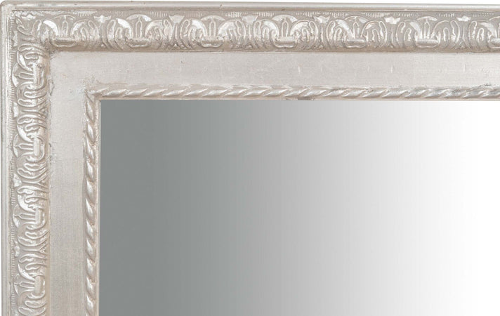 Biscottini-Specchio-Specchiera-da-parete-e-appendere-verticale/orizzontale-L72xPR4xH180-cm-finitura-foglia-argento-anticato