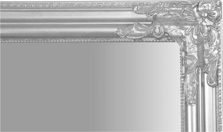 Biscottini-Specchio-Specchiera-da-parete-e-appendere-verticale/orizzontale-L72xPR4xH180-cm-finitura-foglia-argento-anticato.