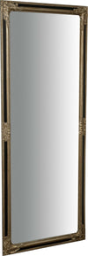 Biscottini-Specchio-Specchiera-Impero-da-parete-e-appendere-verticale/orizzontale-L72xPR4xH180-cm-finitura-argento-e-nero-anticato