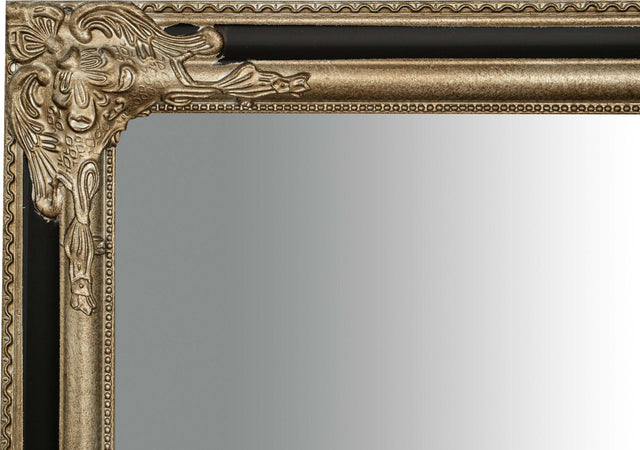 Biscottini-Specchio-Specchiera-Impero-da-parete-e-appendere-verticale/orizzontale-L72xPR4xH180-cm-finitura-argento-e-nero-anticato