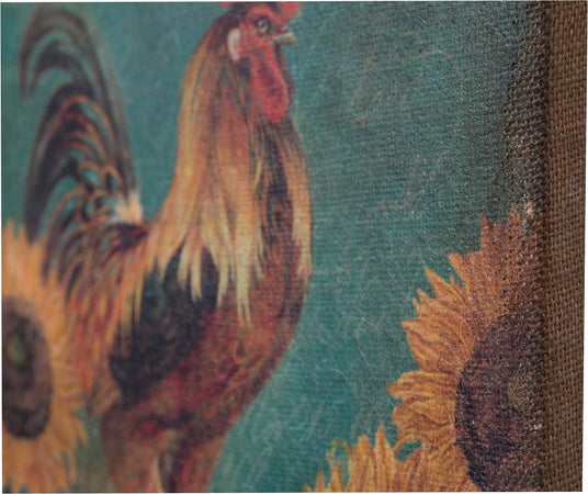 Biscottini-Stampa-'GALLO'-su-tela-in-juta-grezza-anticata