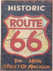 Biscottini-Stampa-'ROUTE-66'-su-tela-in-juta-grezza-anticata-L45xPR1,9xH60-cm
