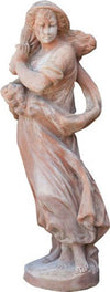 Biscottini-Statua-invecchiata,-in-terracotta-toscana-100%-Made-in-Italy-interamente-Lavorata-a-Mano-L37xPR40xH142-cm.