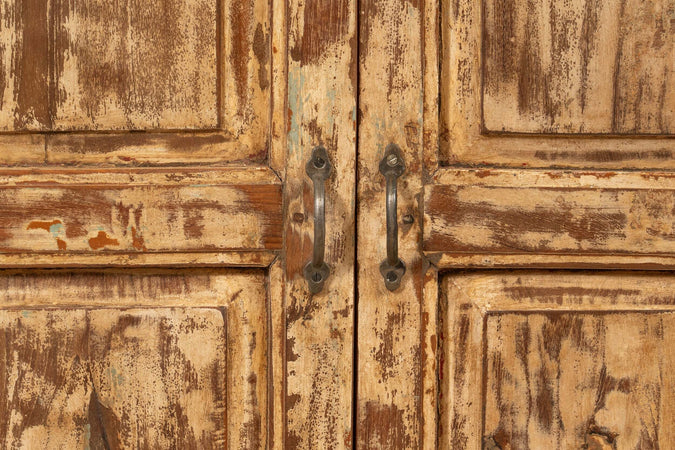 Biscottini-Tapparella-/-scurino-in-legno-massello-di-teak,-articolo-antico-perfettamente-restaurato