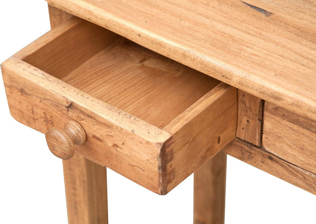 Biscottini-Tavolino-consolle-Country-in-legno-massello-di-tiglio-finitura-naturale-L73xPR36xH75-cm.-Made-in-Italy