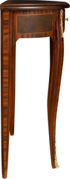 Biscottini-Tavolino-Consolle-in-legno-impiallacciato-noce-arricchito-con-particolari-intarsi-fatti-a-mano-e-decori-in-bronzo