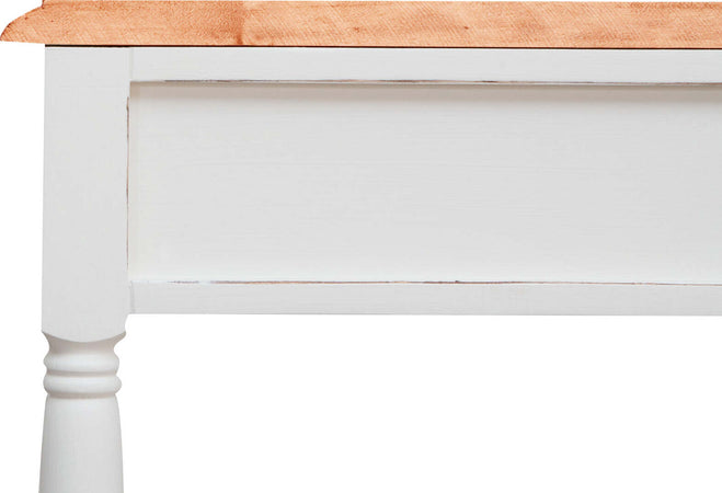 Biscottini-Tavolino-Country-in-legno-massello-di-tiglio-struttura-bianca-anticata-piano-finitura-naturale-L80xPR38xH80-cm.-Made-in-Italy