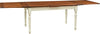 Biscottini-Tavolo-allungabile-Country-con-struttura-bianca-anticata-piano-noce-in-legno-massello-di-tiglio-Made-in-Italy