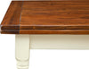 Biscottini-Tavolo-allungabile-Country-con-struttura-bianca-anticata-piano-noce-in-legno-massello-di-tiglio-Made-in-Italy