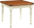 Biscottini-Tavolo-allungabile-Country-fatto-a-mano-in-legno-massello-di-tiglio-struttura-bianca-anticata-piano-noce-Made-in-Italy
