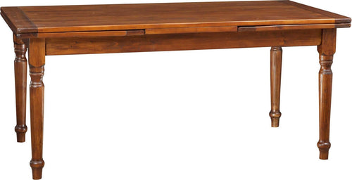 Biscottini-Tavolo-allungabile-Country-in-legno-massello-di-tiglio-finitura-noce.-Made-in-Italy