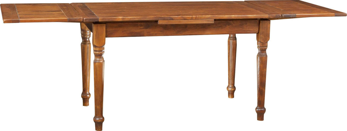 Biscottini-Tavolo-allungabile-Country-in-legno-massello-di-tiglio-finitura-noce.-Made-in-Italy